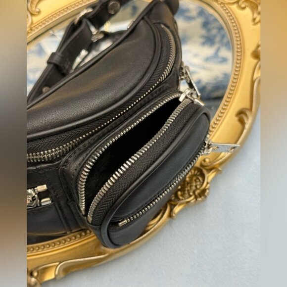 🆕 ALEXANDER WANG 🧿 NWOT Mini Attica Soft Leather Crossbody Belt Bag AUTHENTIC - Picture 7 of 16
